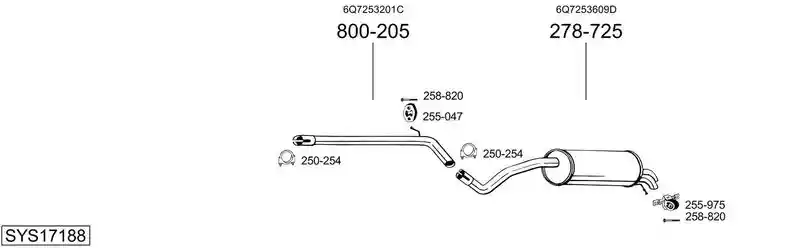 BOSAL SYS17188