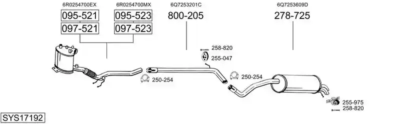 BOSAL SYS17192