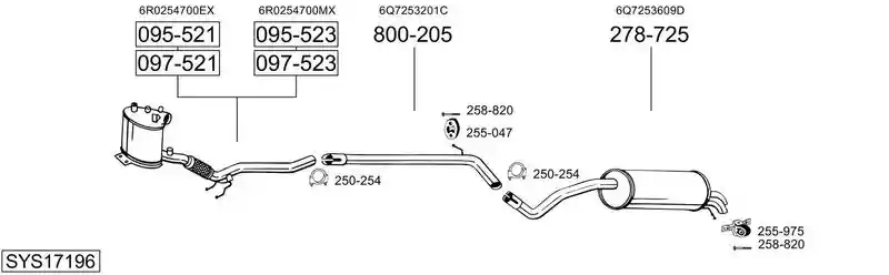 BOSAL SYS17196