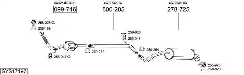 BOSAL SYS17197