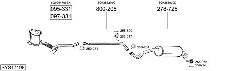 BOSAL SYS17198