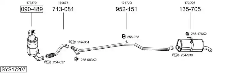 BOSAL SYS17207