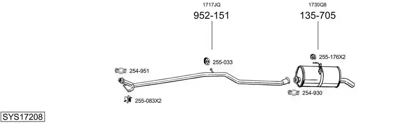 BOSAL SYS17208