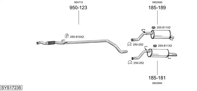 BOSAL SYS17235