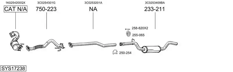 BOSAL SYS17238