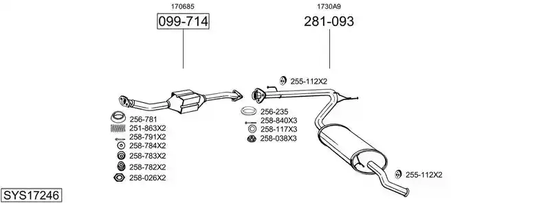 BOSAL SYS17246