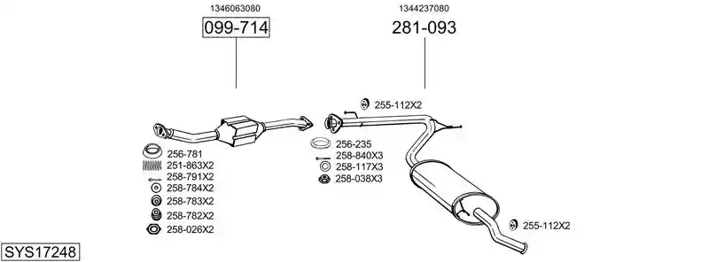 BOSAL SYS17248