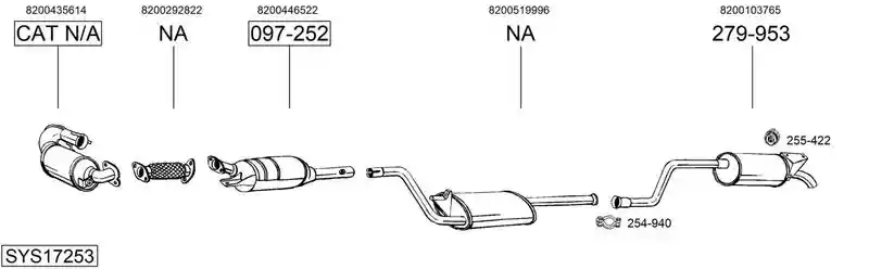 BOSAL SYS17253