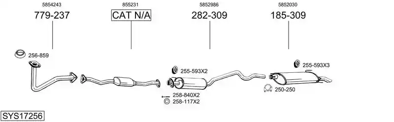 BOSAL SYS17256