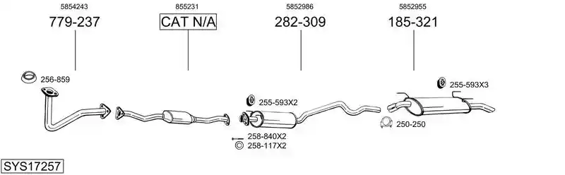 BOSAL SYS17257