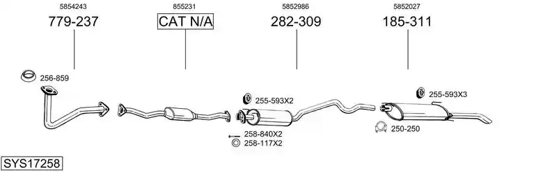 BOSAL SYS17258