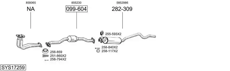 BOSAL SYS17259