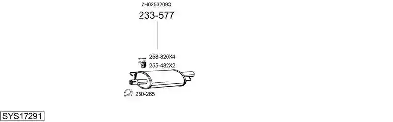 BOSAL SYS17291