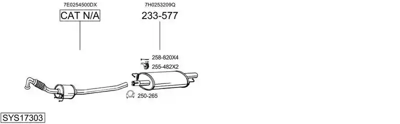 BOSAL SYS17303