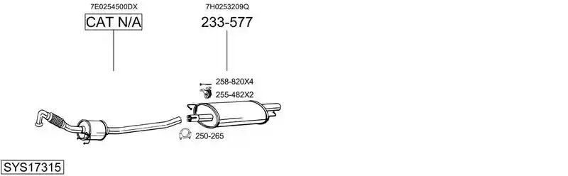 BOSAL SYS17315