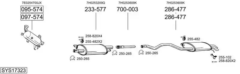 BOSAL SYS17323