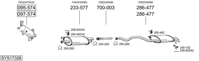 BOSAL SYS17326