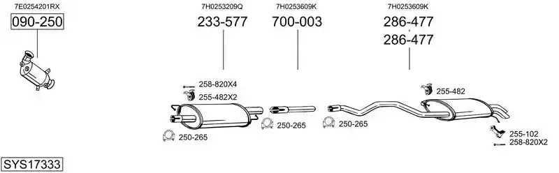 BOSAL SYS17333