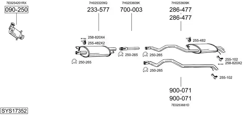 BOSAL SYS17352