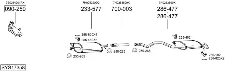BOSAL SYS17358