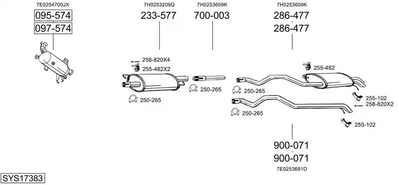 BOSAL SYS17383