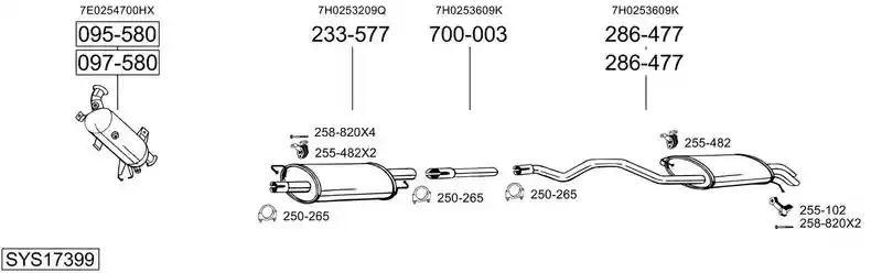 BOSAL SYS17399