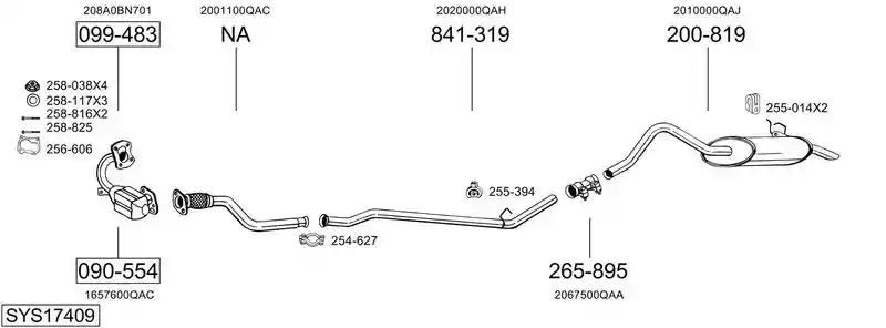 BOSAL SYS17409