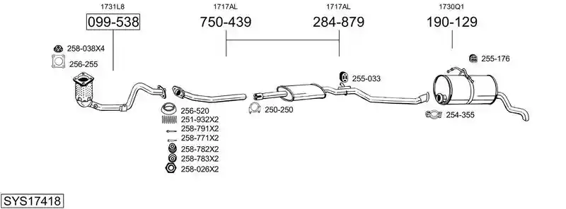 BOSAL SYS17418