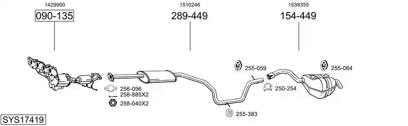 BOSAL SYS17419