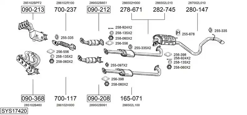 BOSAL SYS17420