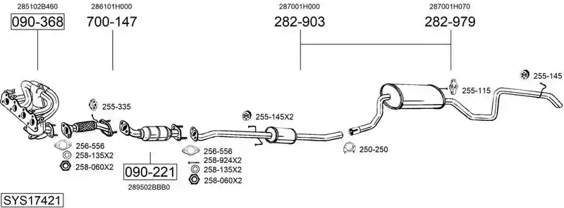 BOSAL SYS17421