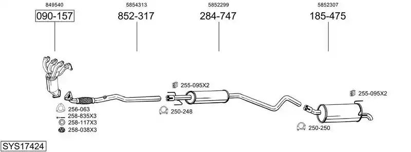 BOSAL SYS17424