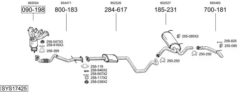 BOSAL SYS17425