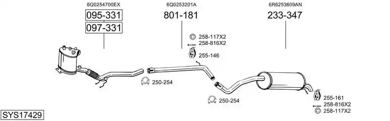 BOSAL SYS17429