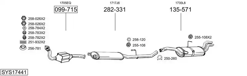 BOSAL SYS17441