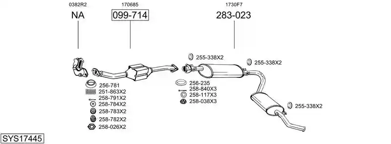 BOSAL SYS17445