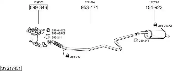 BOSAL SYS17451