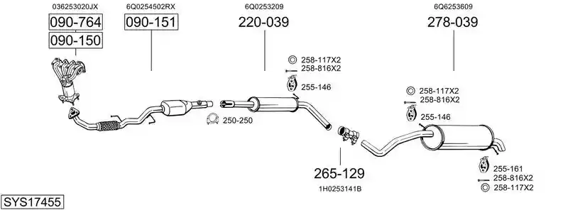 BOSAL SYS17455