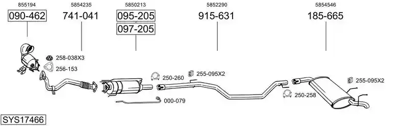 BOSAL SYS17466
