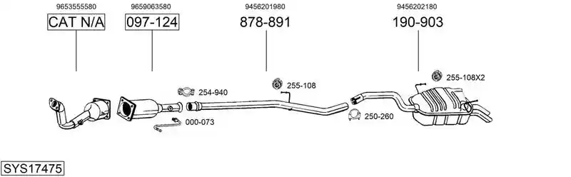 BOSAL SYS17475