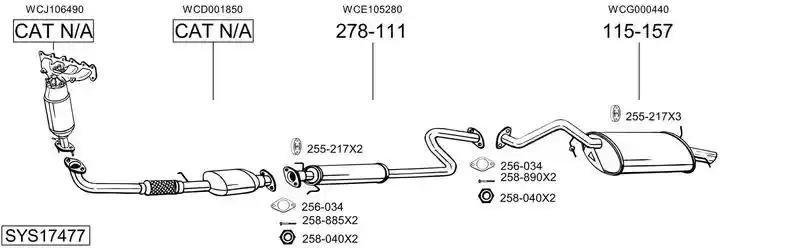 BOSAL SYS17477
