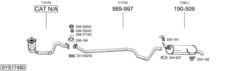 BOSAL SYS17480