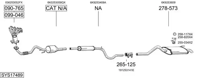 BOSAL SYS17489