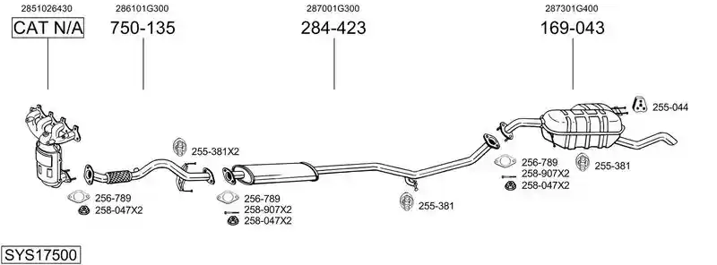 BOSAL SYS17500