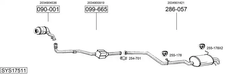 BOSAL SYS17511
