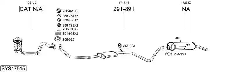 BOSAL SYS17515