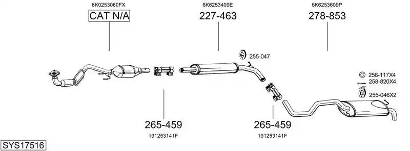 BOSAL SYS17516
