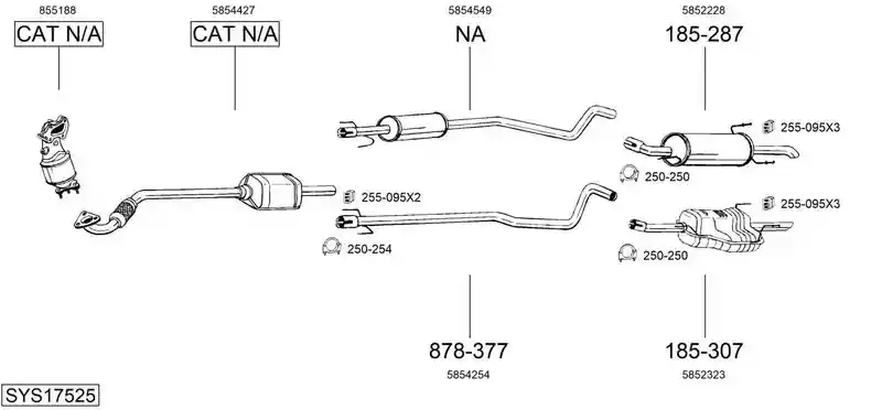 BOSAL SYS17525