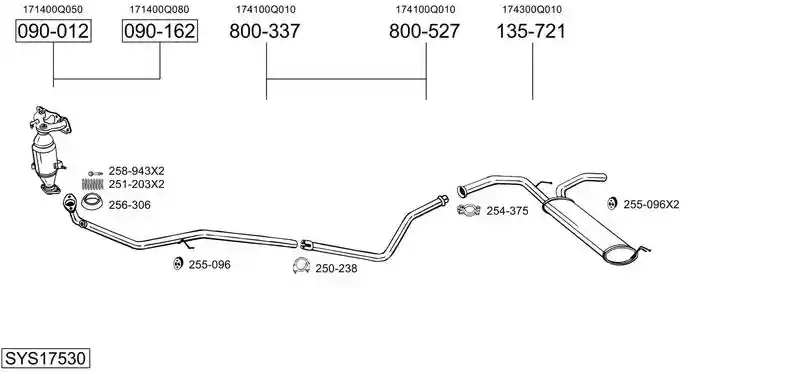 BOSAL SYS17530