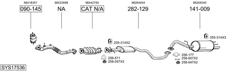 BOSAL SYS17536